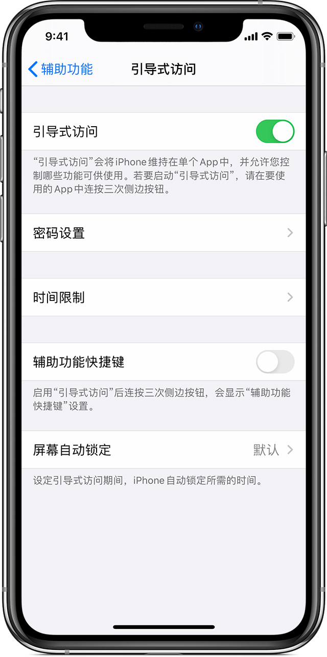 大邑苹果手机维修分享如何在 iPhone 上退出引导式访问 