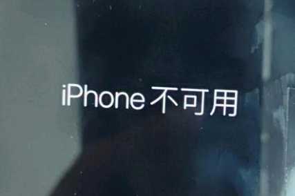 大邑苹果服务网点分享锁屏界面显示“iPhone 不可用”如何解决 